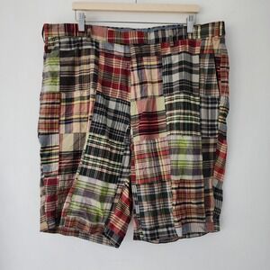 NEW Polo Ralph‎ Lauren Men's 40T Classic Fit Patchwork Plaid Shorts 10 Inseam